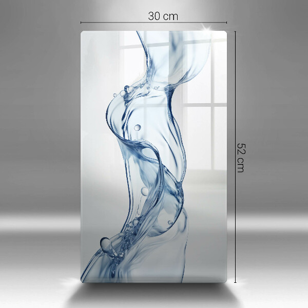 Skärbräda i glas Rent vatten