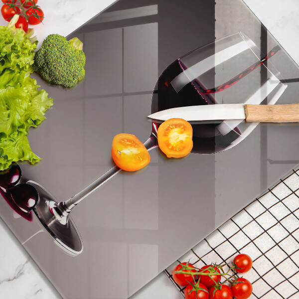 Skärbräda i glas Glas och vindruvor