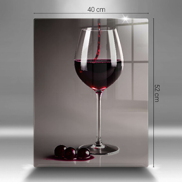 Skärbräda i glas Glas och vindruvor