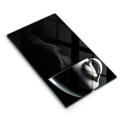 Skärbräda i glas En kopp te