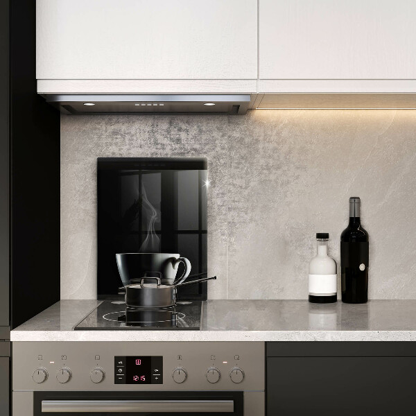 Skärbräda i glas En kopp te