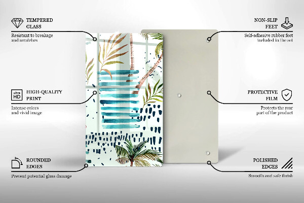 Skärbräda i glas Semesterillustrationer