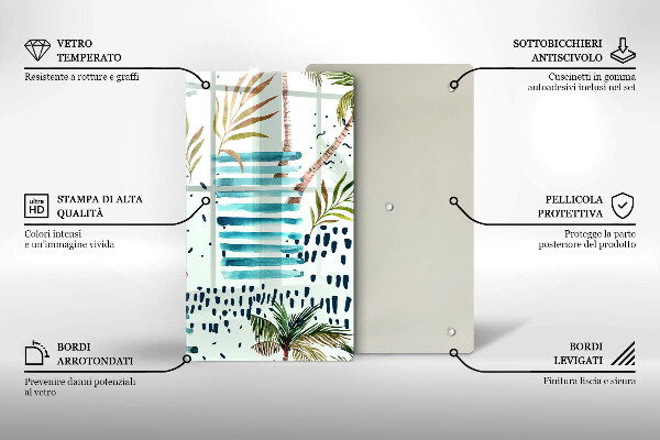 Skärbräda i glas Semesterillustrationer