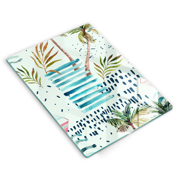 Skärbräda i glas Semesterillustrationer