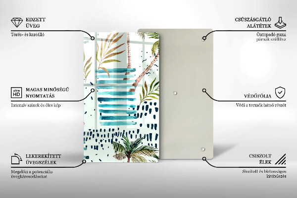 Skärbräda i glas Semesterillustrationer