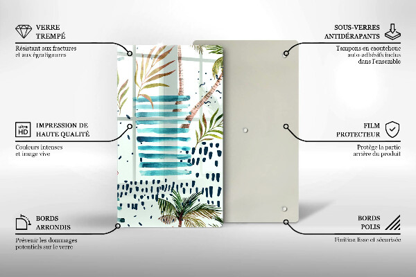 Skärbräda i glas Semesterillustrationer