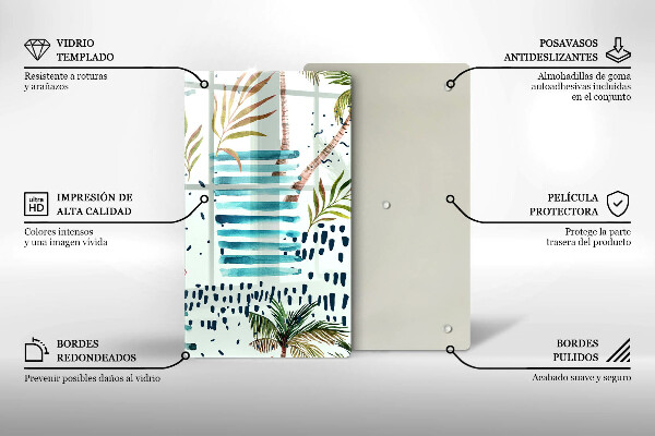 Skärbräda i glas Semesterillustrationer
