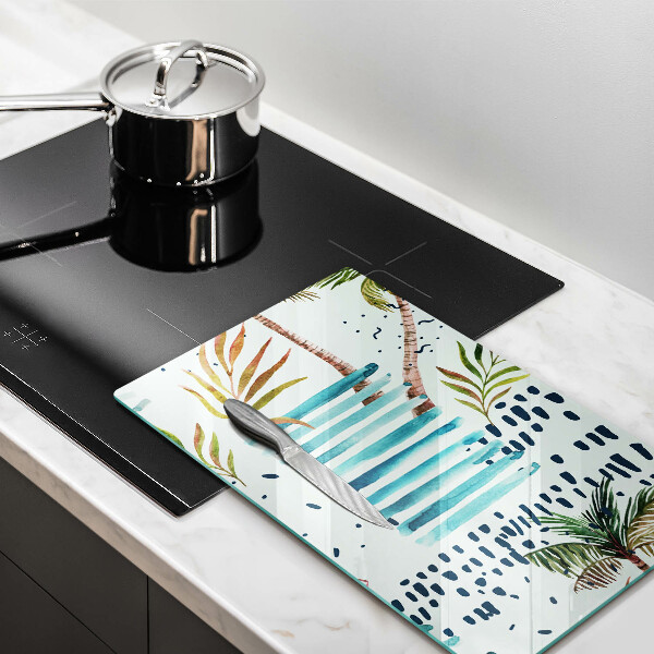 Skärbräda i glas Semesterillustrationer