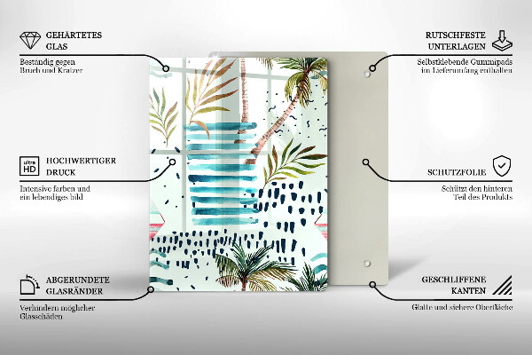 Skärbräda i glas Semesterillustrationer