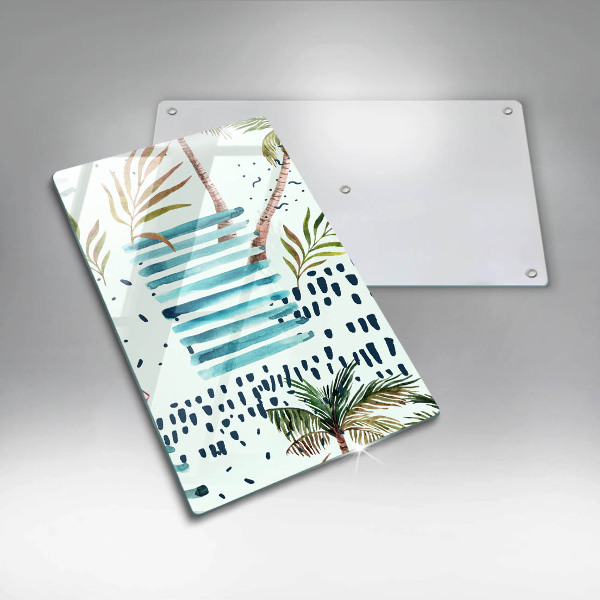 Skärbräda i glas Semesterillustrationer