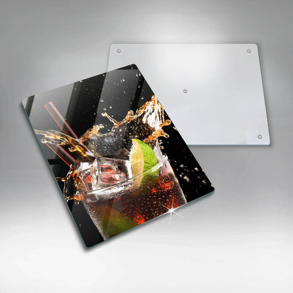 Skärbräda i glas Drick med is