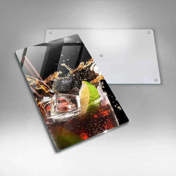 Skärbräda i glas Drick med is