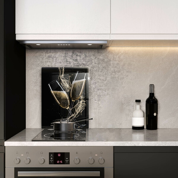 Skärbräda i glas Glas champagne