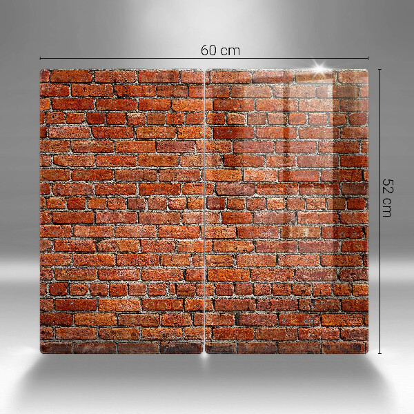 Skärbräda glas Tegelvägg