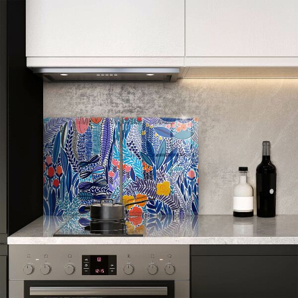 Skärbräda glas Målad äng