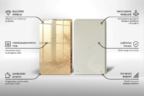 Skärbräda glas Strandsandsemester