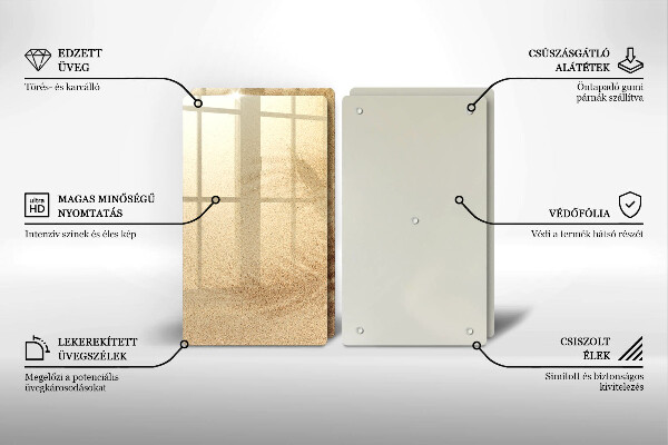 Skärbräda glas Strandsandsemester