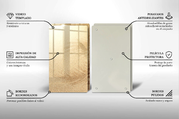 Skärbräda glas Strandsandsemester