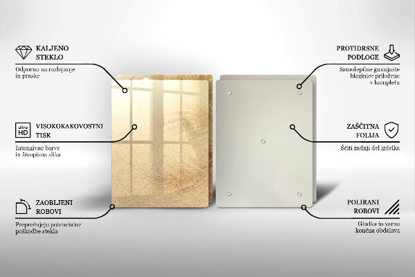 Skärbräda glas Strandsandsemester