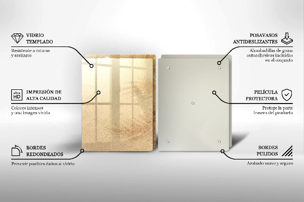 Skärbräda glas Strandsandsemester