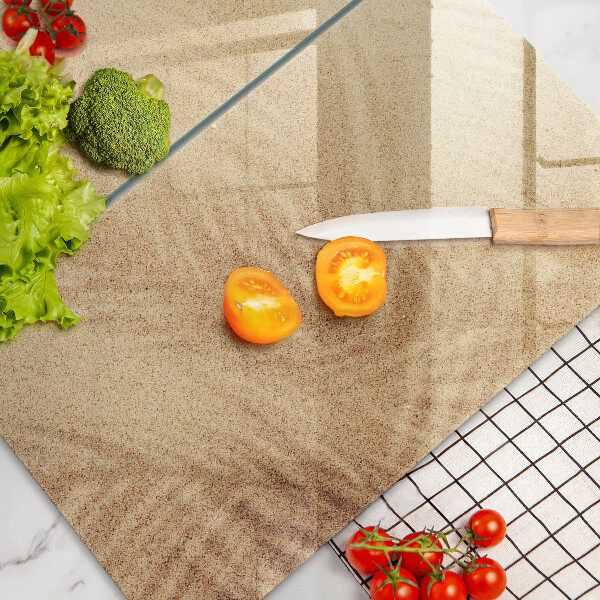 Skärbräda glas Strandsandsemester