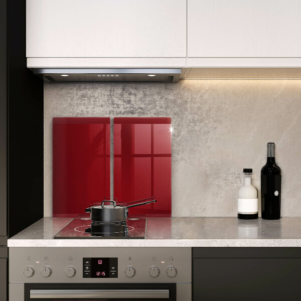 Skärbräda glas Röd färg