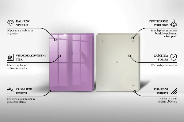 Skärbräda glas Violett