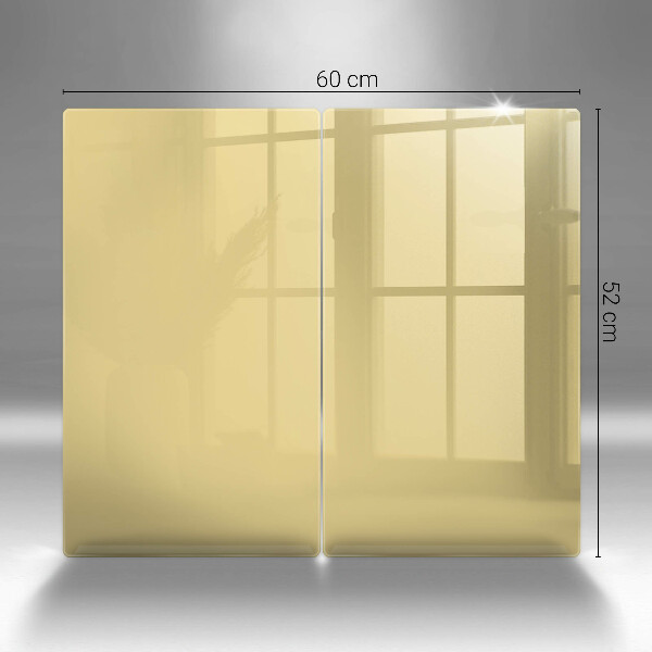 Skärbräda glas Gul färg