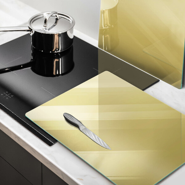 Skärbräda glas Gul färg