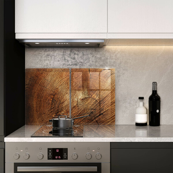 Skärbräda glas Ringar av träträd