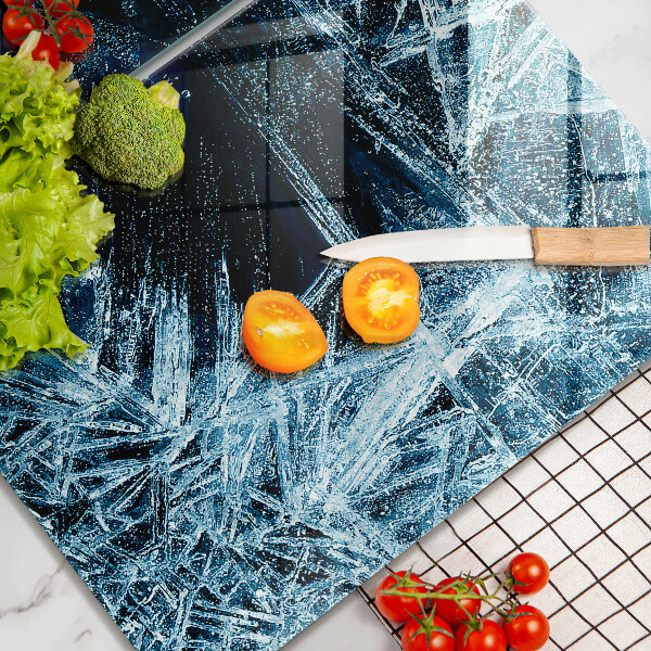 Skärbräda glas Skarp isstruktur