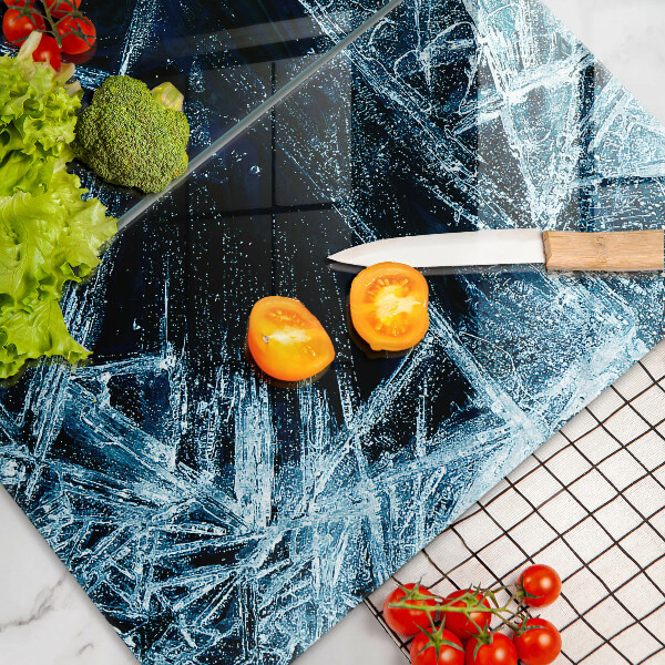 Skärbräda glas Skarp isstruktur