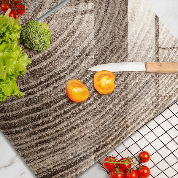 Skärbräda glas Träd ringar trä