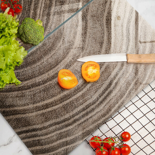 Skärbräda glas Träd ringar trä