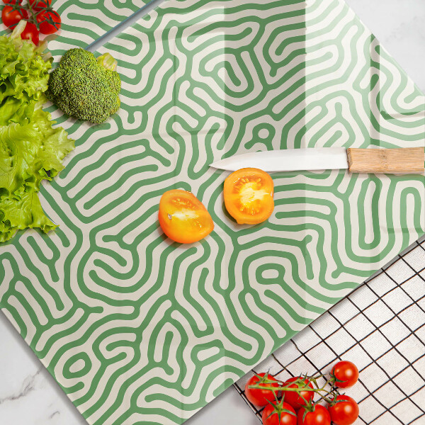 Skärbräda glas Abstraktionslinjer