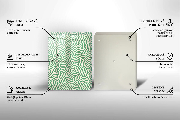 Skärbräda glas Abstraktionslinjer