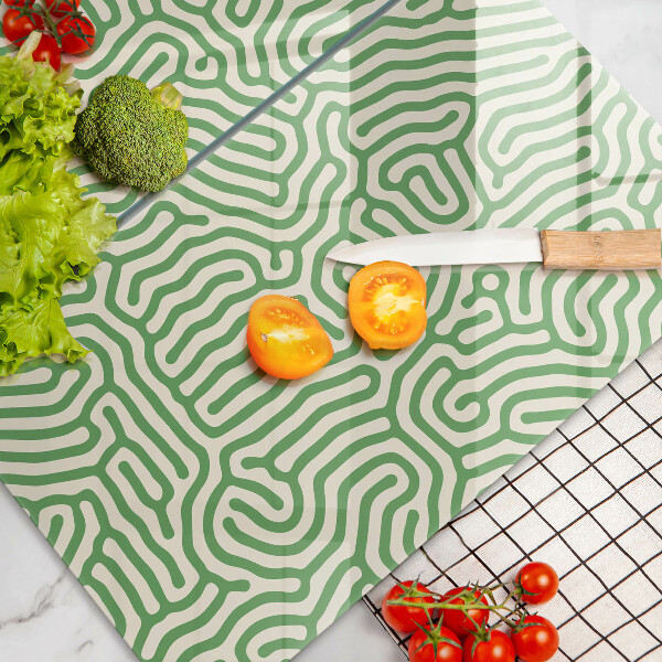 Skärbräda glas Abstraktionslinjer