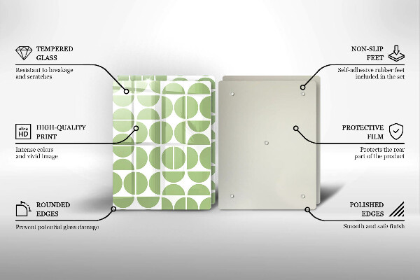 Skärbräda glas Boho formar mönster