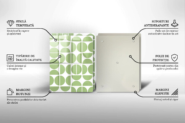 Skärbräda glas Boho formar mönster