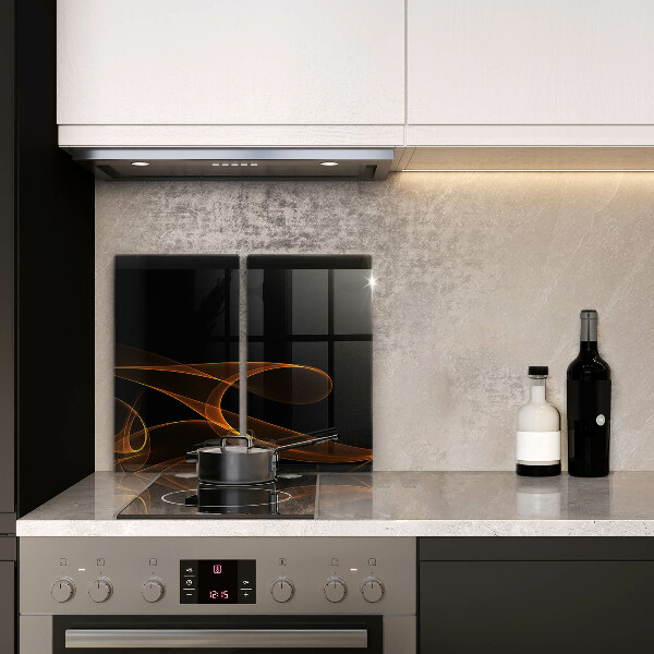 Skärbräda glas Abstrakta linjer