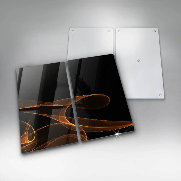 Skärbräda glas Abstrakta linjer