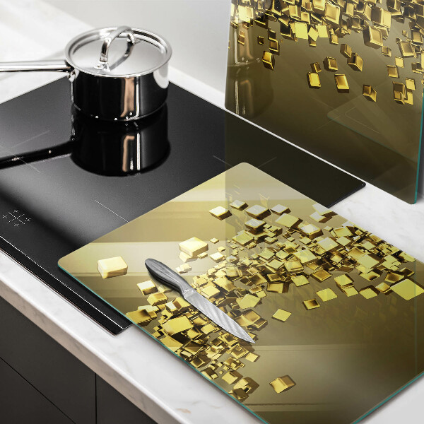 Skärbräda glas Abstraktion 3D geometri