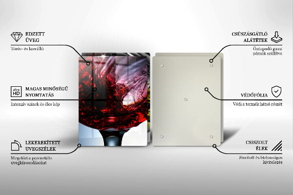 Skärbräda glas Glas vin