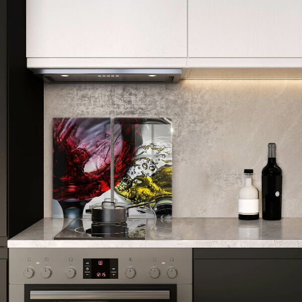 Skärbräda glas Glas vin