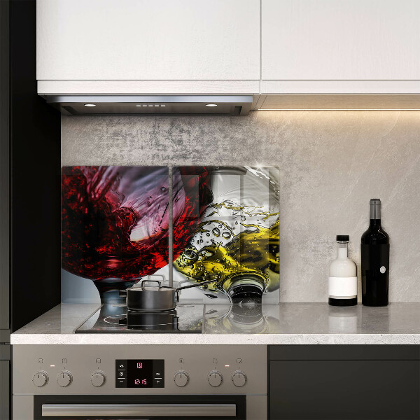 Skärbräda glas Glas vin