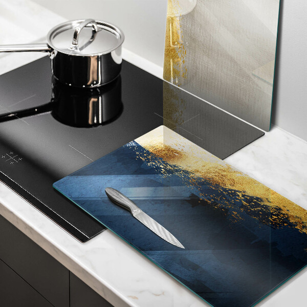 Skärbräda glas Abstraktion guld