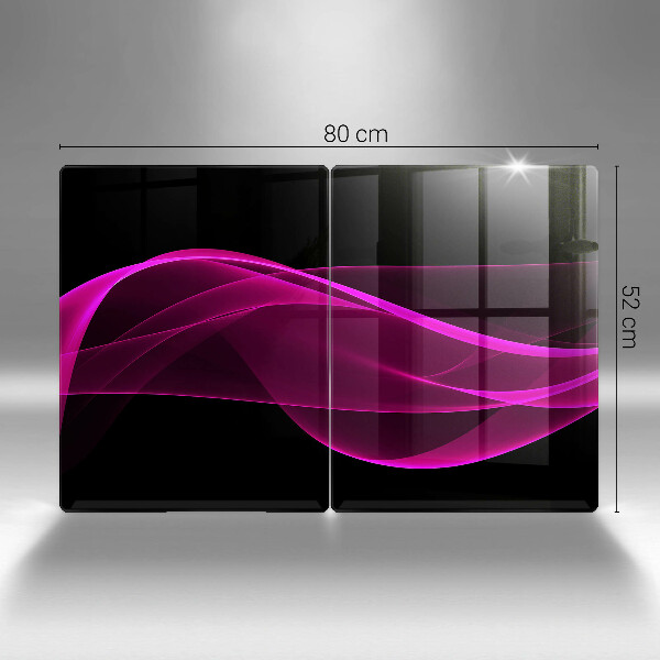 Skärbräda glas Rosa abstraktion