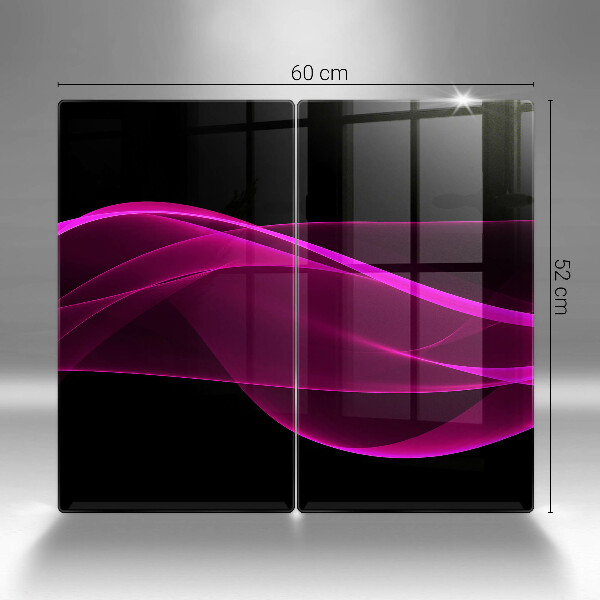 Skärbräda glas Rosa abstraktion