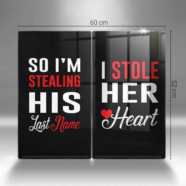 Skärbräda glas Inskrift, mening, mönster