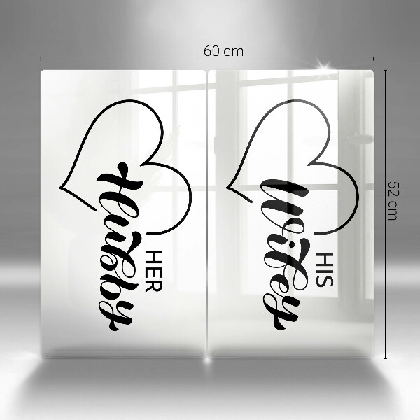 Skärbräda glas Inskrift, mening, mönster